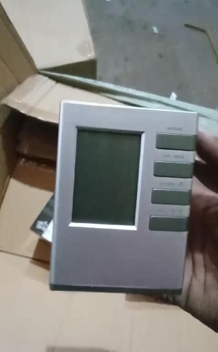 Pen Holder with LCD Display - Digital Alarm Clock Organizer