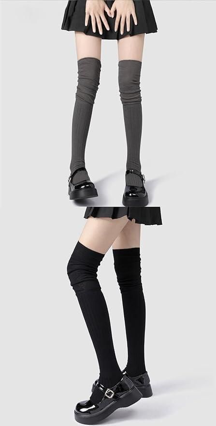 Cozy Full-Length Knit Socks for Women – Knee-High Winter Warmers (Pack of 1)