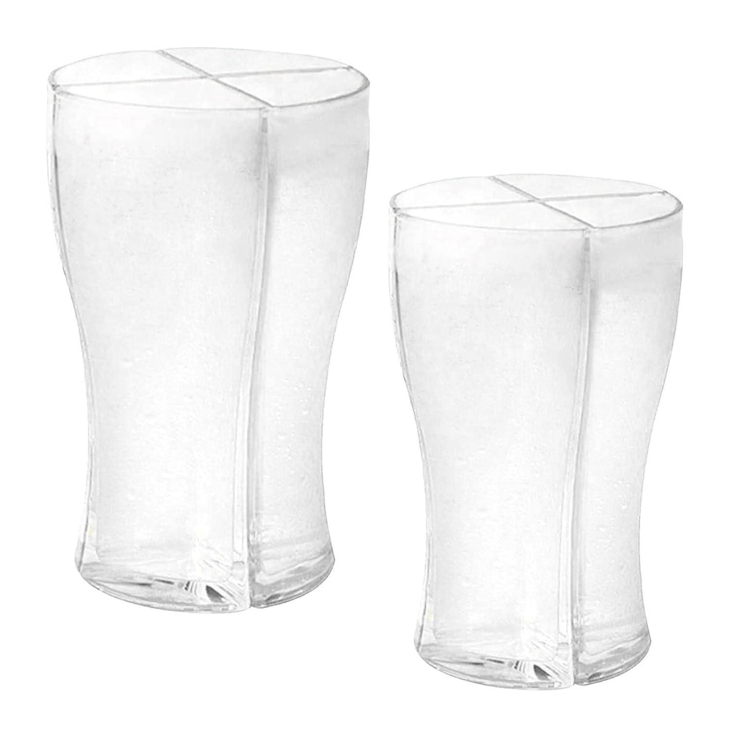 Quad Pour Beer Splitter Mug – 4-in-1 Party Glass (1 Pc)