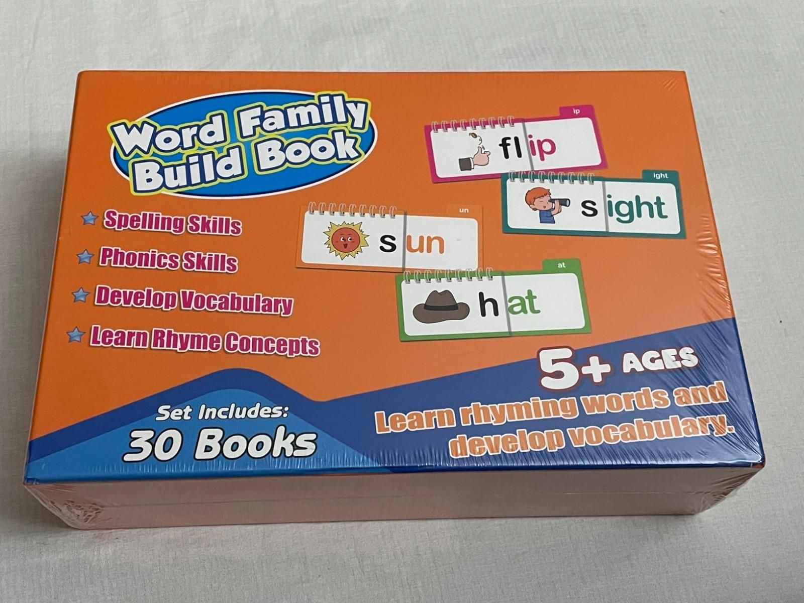 30 Rhyming Words Flipbook for Children (Learning & Phonics Builder)