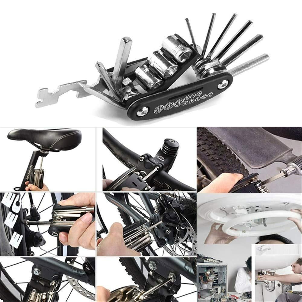 15-in-1 Multipurpose Bike Repair Tool Kit – Compact Folding Wrench & Hex Key Set for Cycling, Home & Outdoor Use