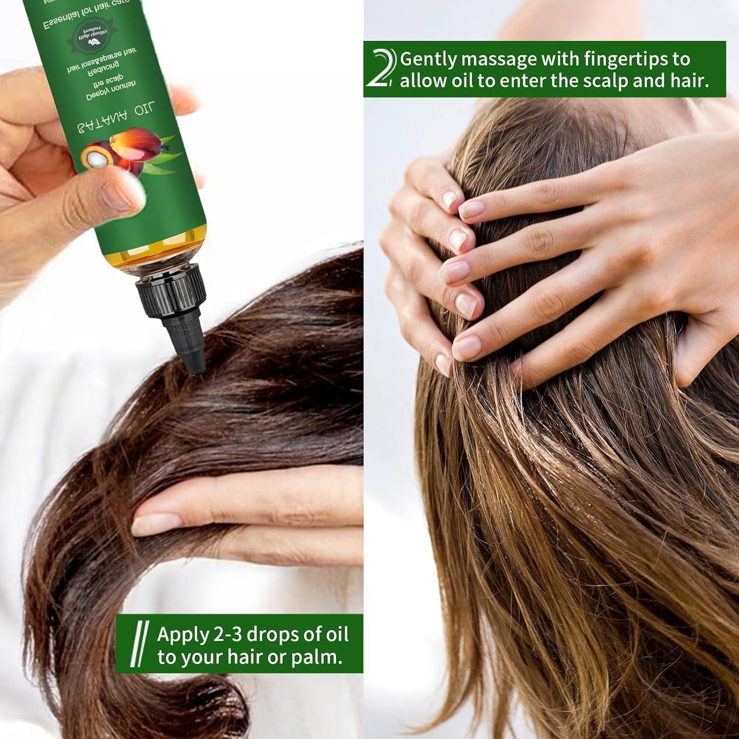 Organic Raw Batana Oil for Hair Growth – Natural Scalp Nourishment (Pack of 2)