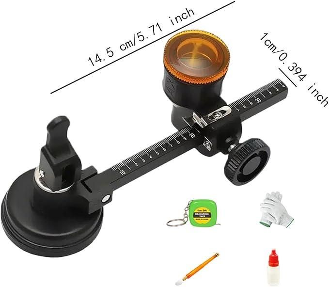 Precision Glass Compass Gauge Cutter – Adjustable, Alloy Build