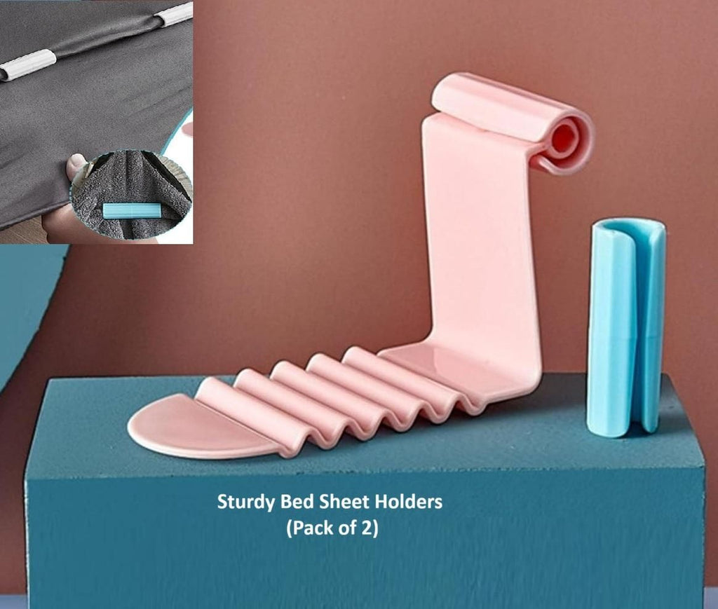 Sturdy Bed Sheet Holders - Anti-Slip Grips (Pack of 2)