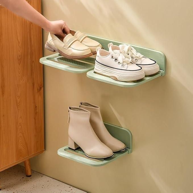 Wall Hanging Plastic Shoe Rack Organizer