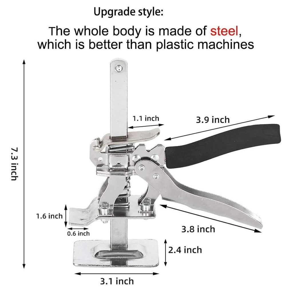 Portable Height Adjustable Lift Jack - Manual Positioning Tool