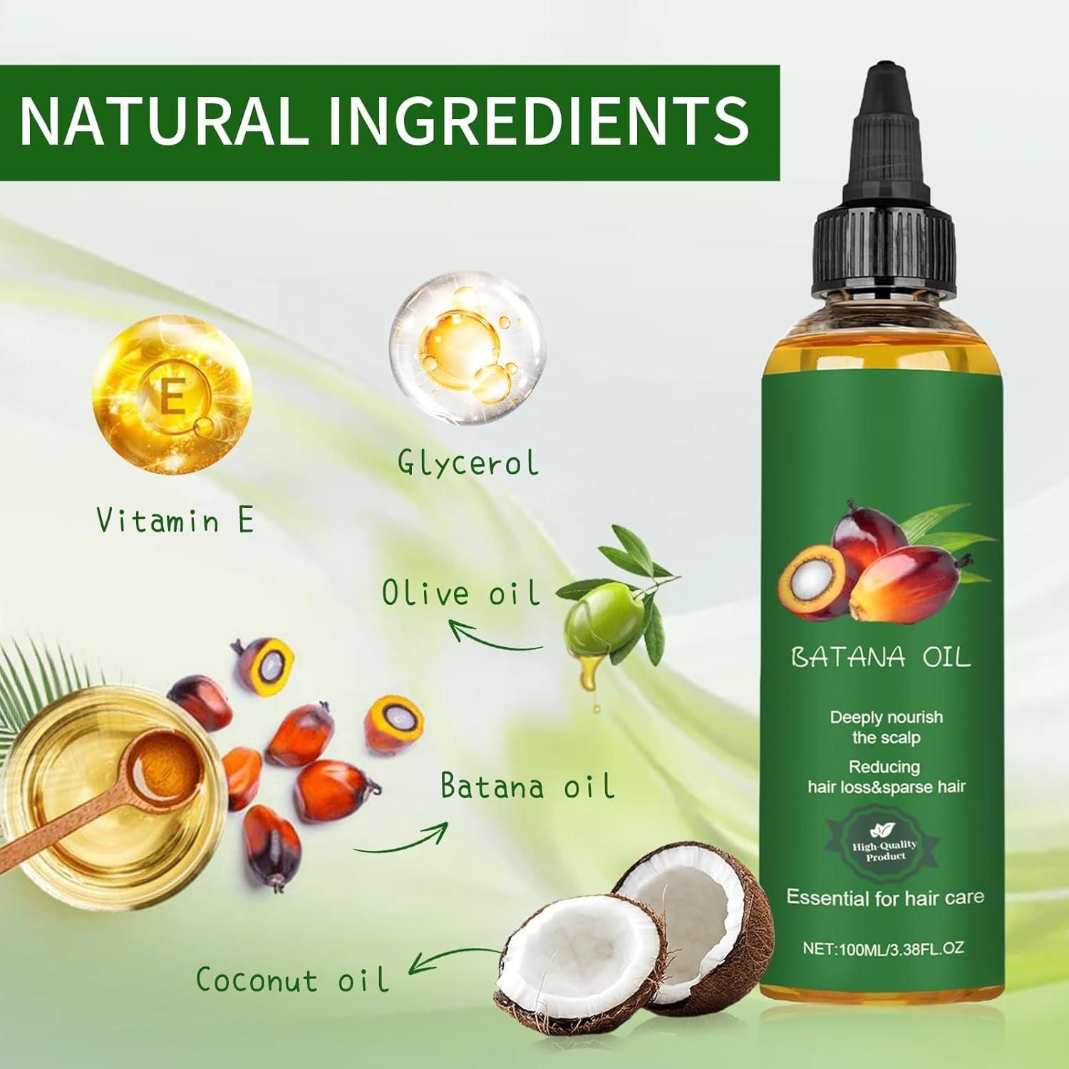 Organic Raw Batana Oil for Hair Growth – Natural Scalp Nourishment (Pack of 2)
