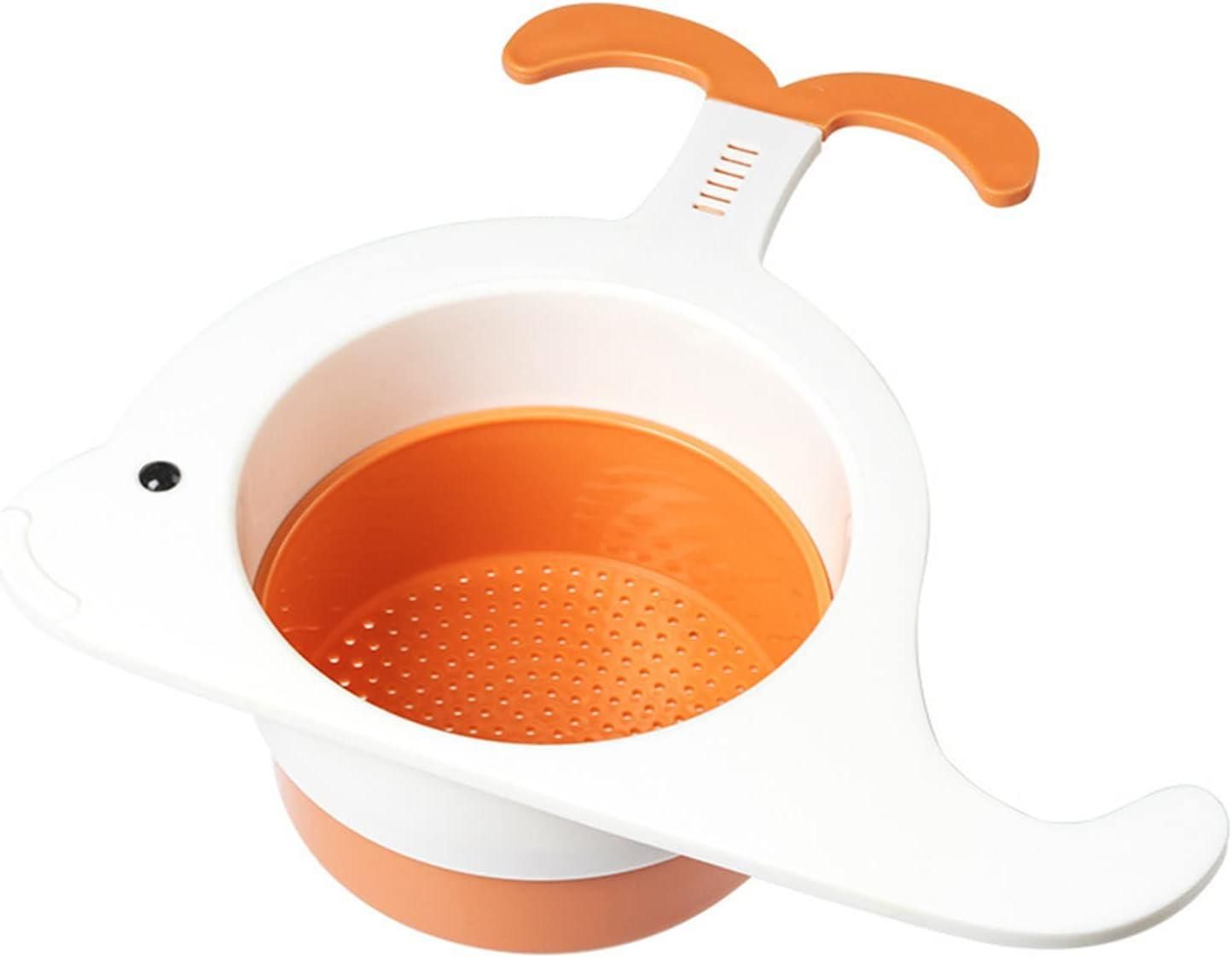 Whale-Shaped Kitchen Sink Strainer - Triangle Colander with Hook