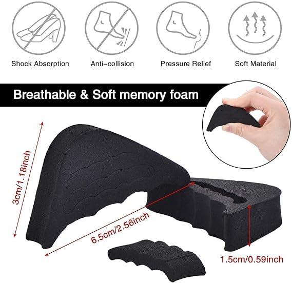StepFix Toe Relief Cushions – Invisible Heel & Forefoot Inserts (1 Pair)