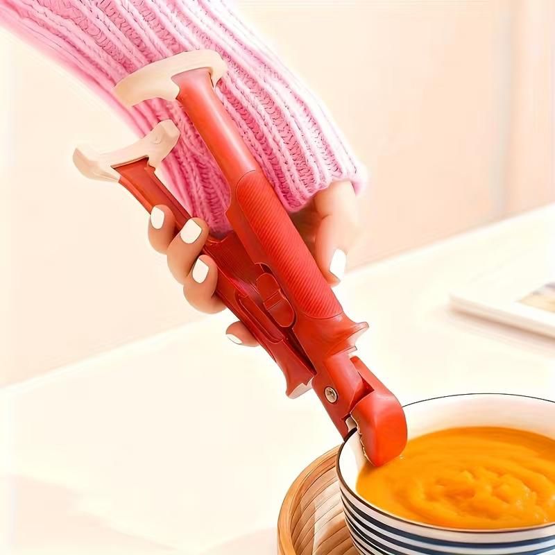 2-in-1 Silicone Gripper Clip - Heat-Resistant Kitchen Tool