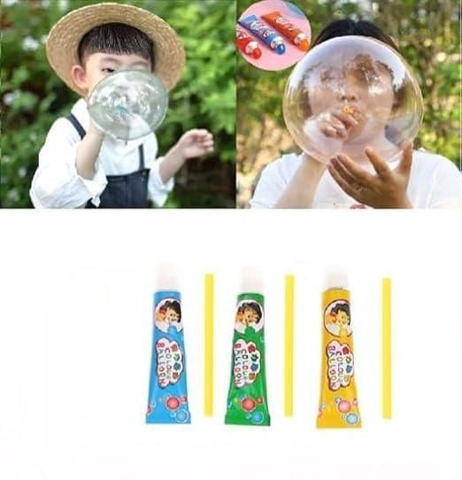 Magic Blow Bubble Balloon Tubes – Pack of 3 Kids' Play Tubes
