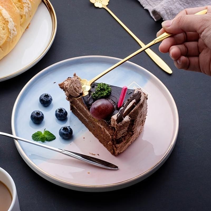 Golden Floral Stainless Steel Spoon Set