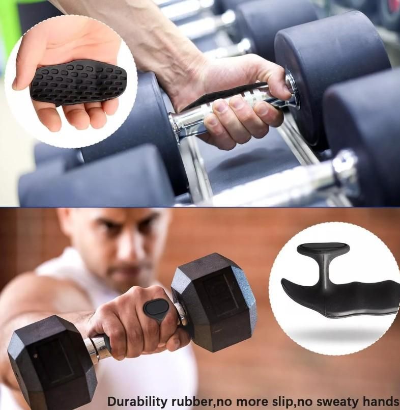 Ergo Rubber Palm Grip Pads – Suction-Enhanced Hand Protection for Weightlifting