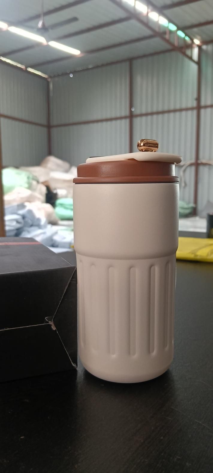 Stainless Steel Vacuum Insulated Coffee Mug - LED Temperature Display