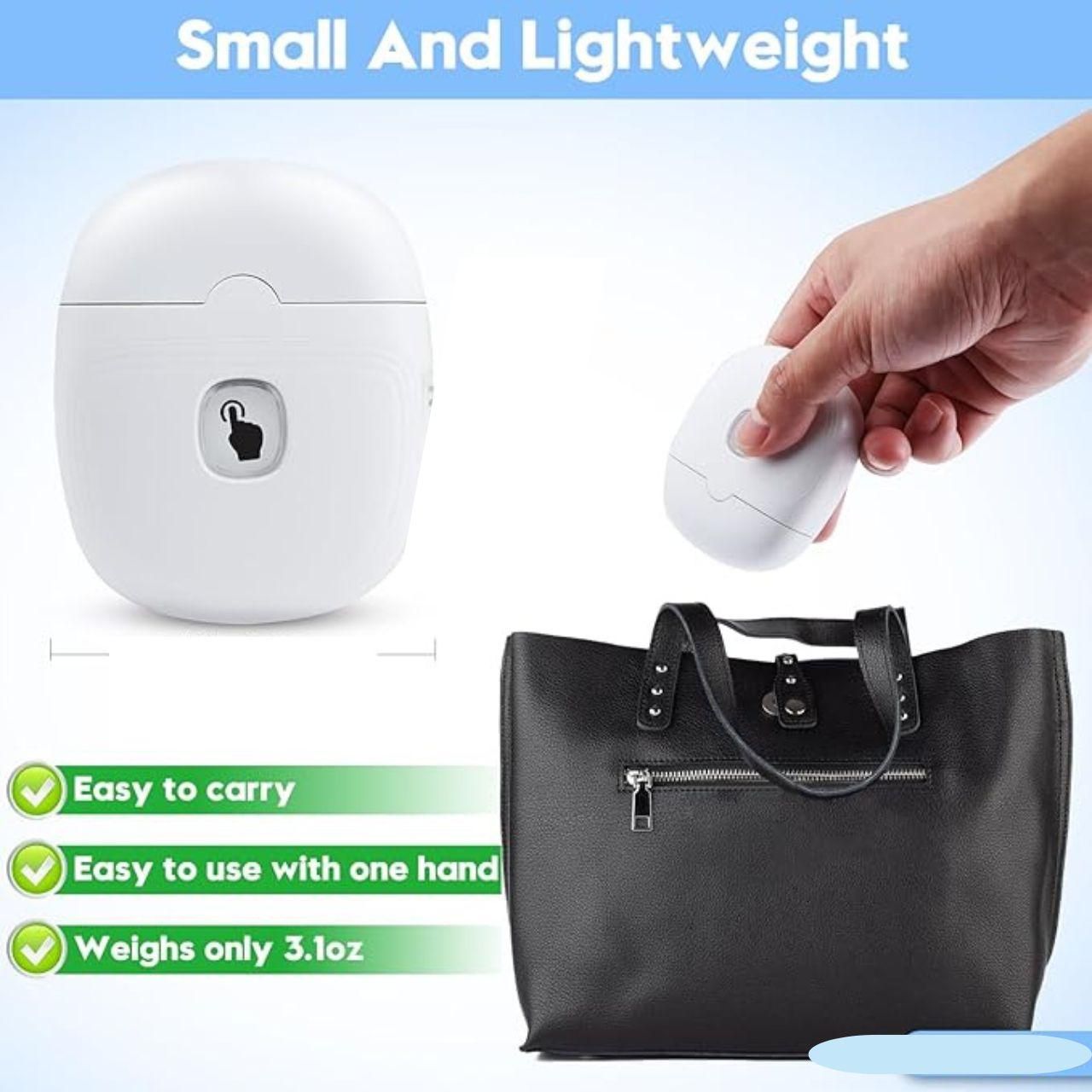 Rechargeable Electric Nail Clipper - Automatic Trim with LED Light