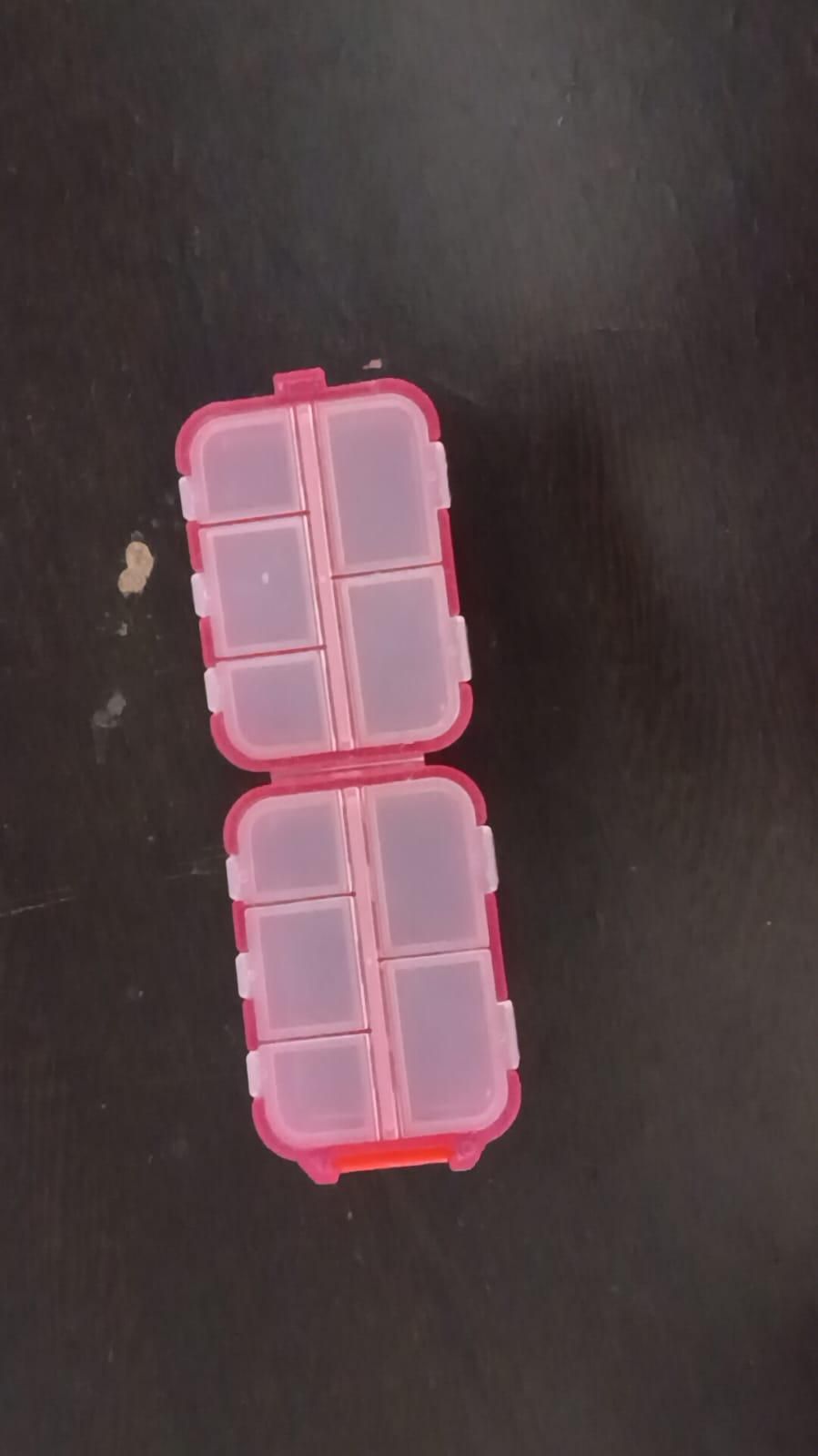Double Layer Pill Organizer – Compact Travel Medicine Storage Case (1 Pc)