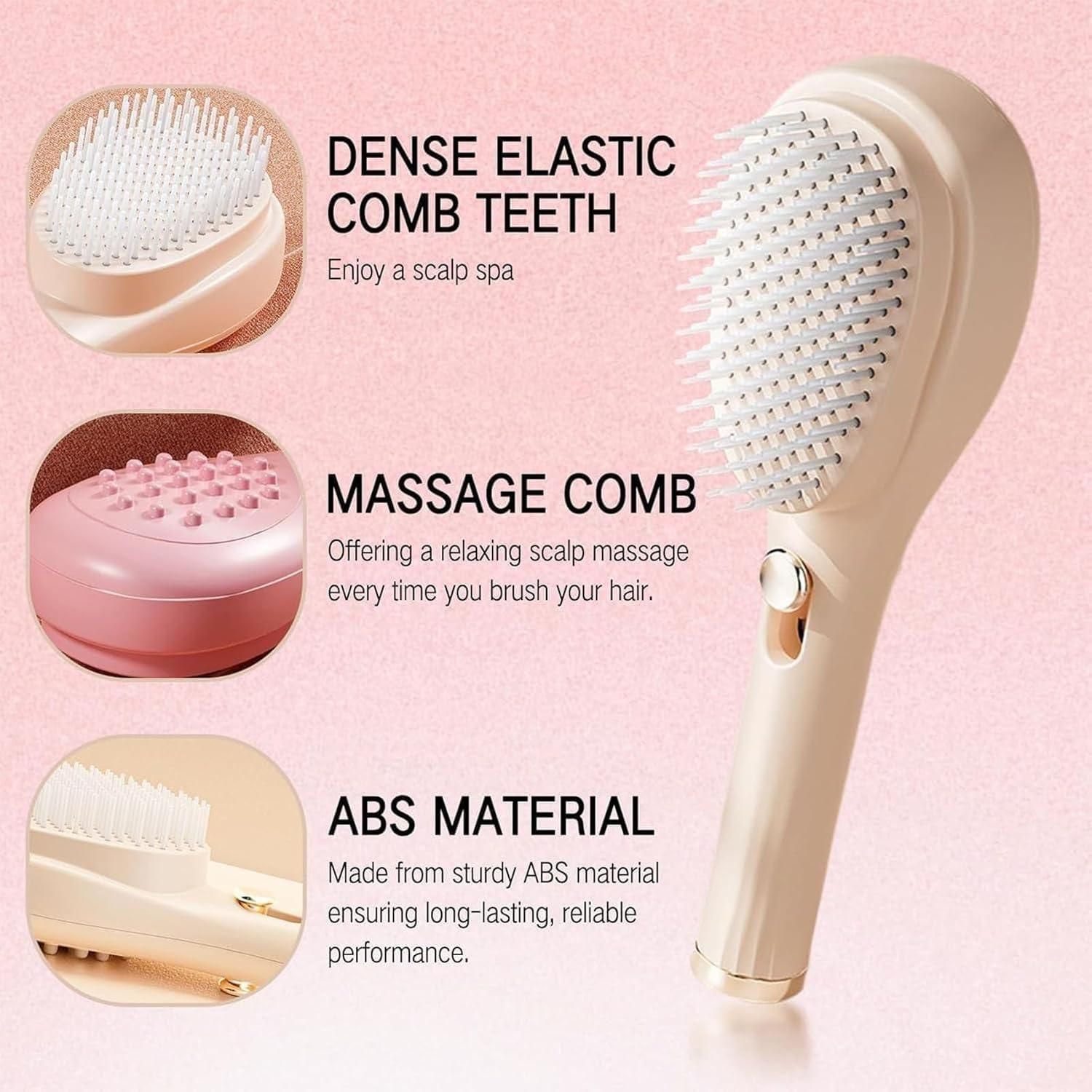Scalp Massage Comb -  Retractable Bristle Hair Relaxing Brush