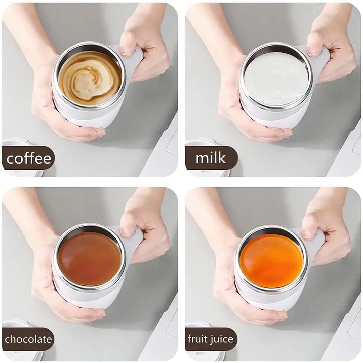 Self‑Stirring Magnetic Mug – Rechargeable Coffee & Tea Mix Cup