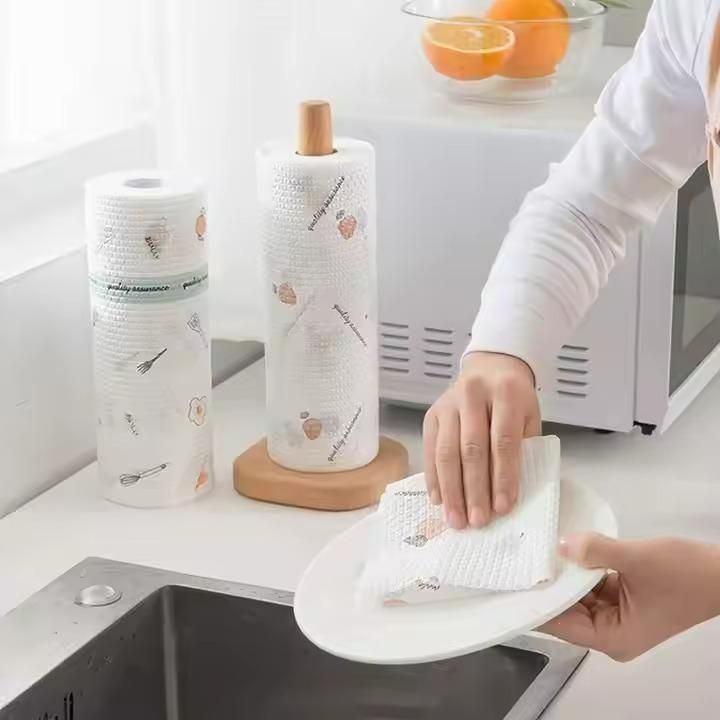 High-Efficiency Reusable Paper Towel Roll (40 Sheets)