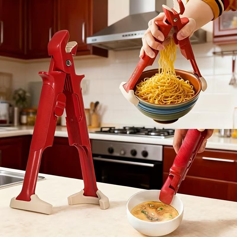 2-in-1 Silicone Gripper Clip - Heat-Resistant Kitchen Tool