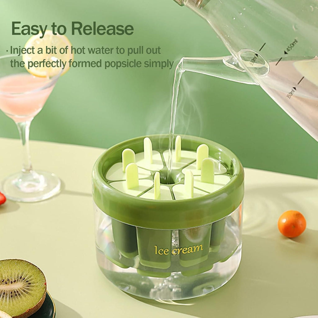 Reusable DIY Ice Pop Mould - 8-Cavity Popsicle Maker