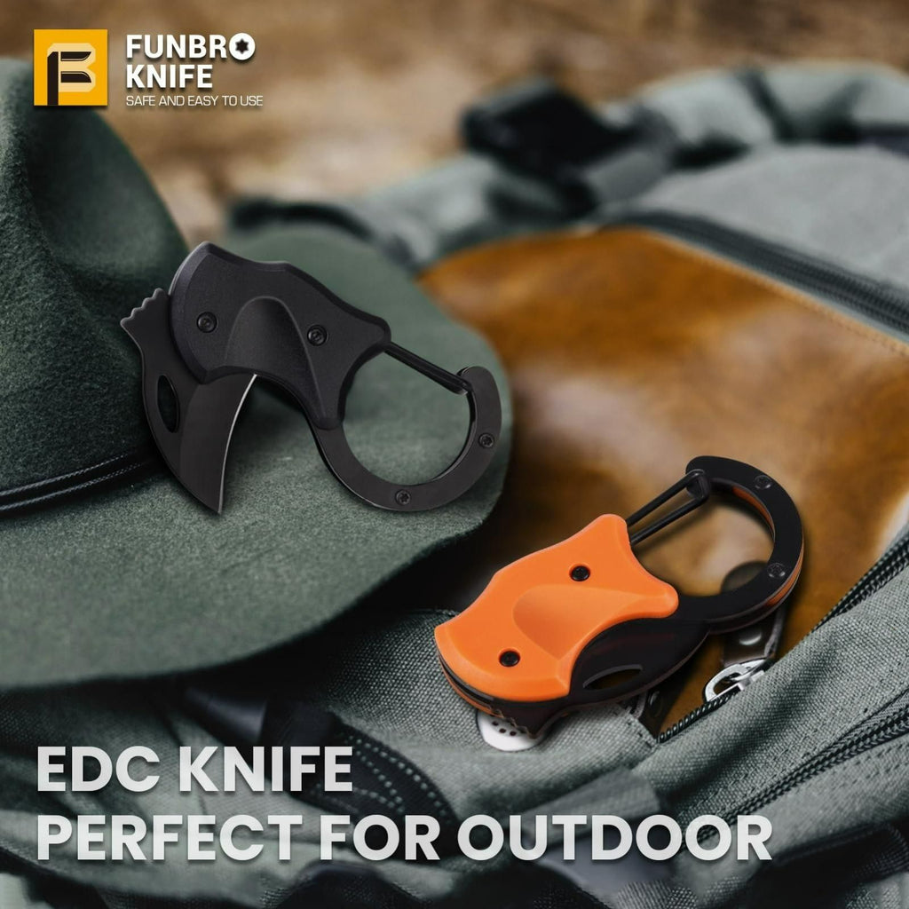 2-in-1 Precision Pocket Knife – Compact, Locking Blade Cutter (Pack of 2)