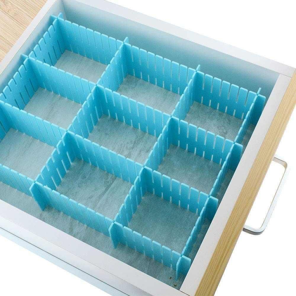 SnapFit Drawer Dividers – 8 Pc Adjustable Organiser Set (1 Pack)