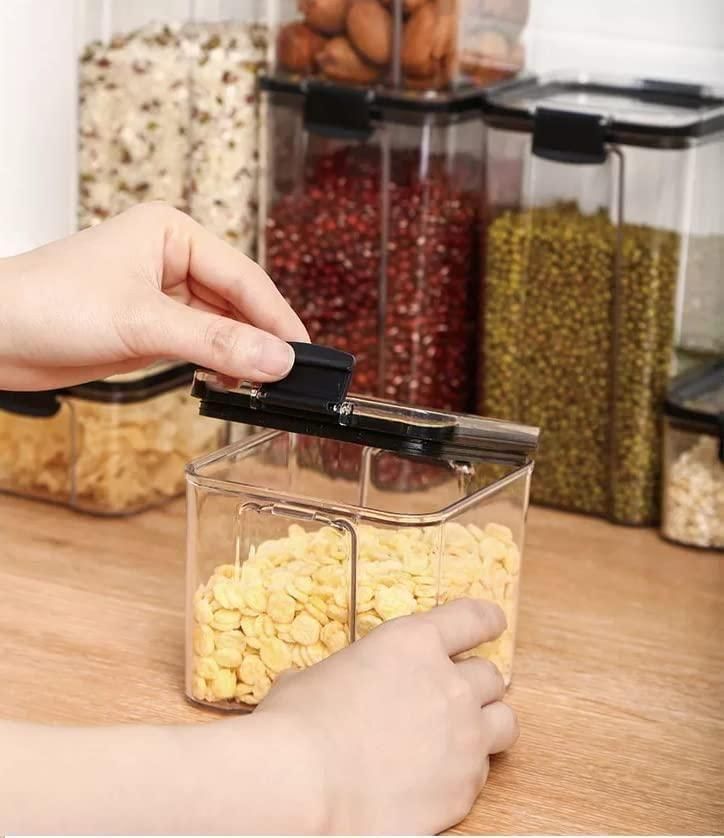 Airtight Kitchen Storage Containers - 400ml Square Set (Pack of 4)